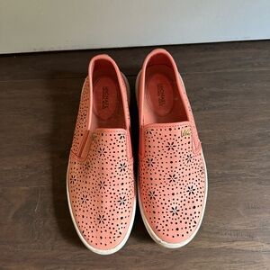 Michael Kors Coral Perforated Slip-On Sneakers